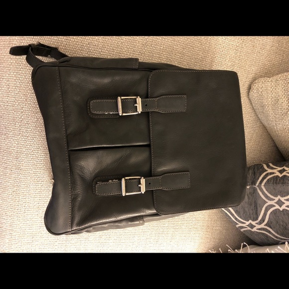 frye oliver leather backpack